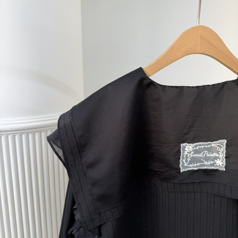 PALETTE-Q韓國直郵女士新款推薦26春夏休閑襯衫蕾絲衫蕾絲PALETTE-Q襯衫/蕾絲衫