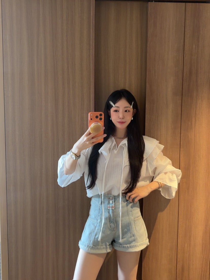 PALETTE-Q韓國直郵女士新款推薦26春夏休閑襯衫蕾絲衫蕾絲PALETTE-Q襯衫/蕾絲衫