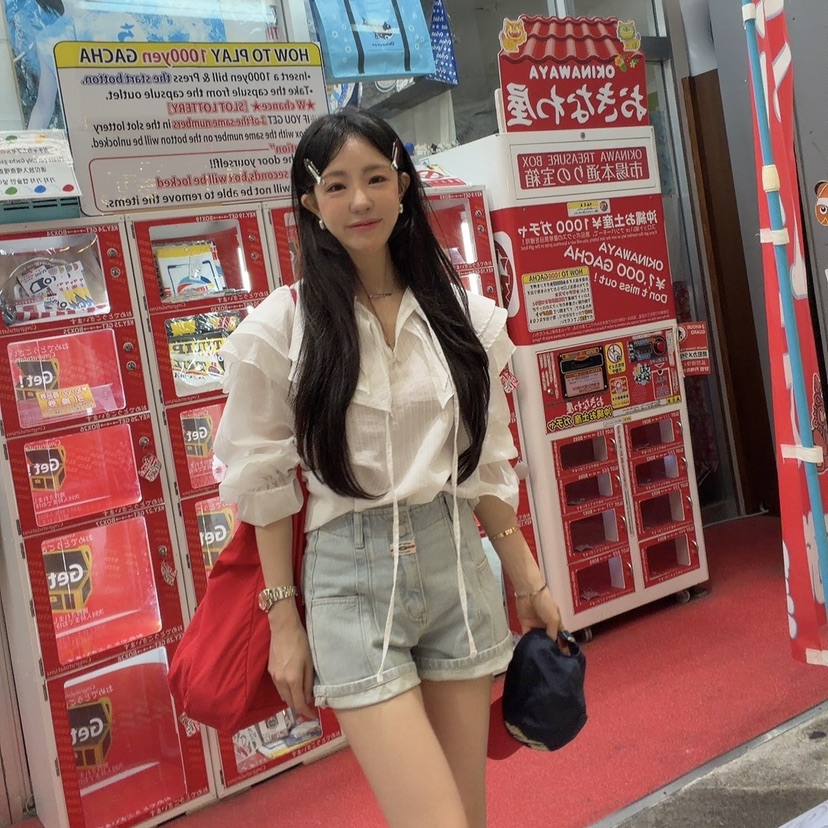 PALETTE-Q韓國直郵女士新款推薦26春夏休閑襯衫蕾絲衫蕾絲PALETTE-Q襯衫/蕾絲衫