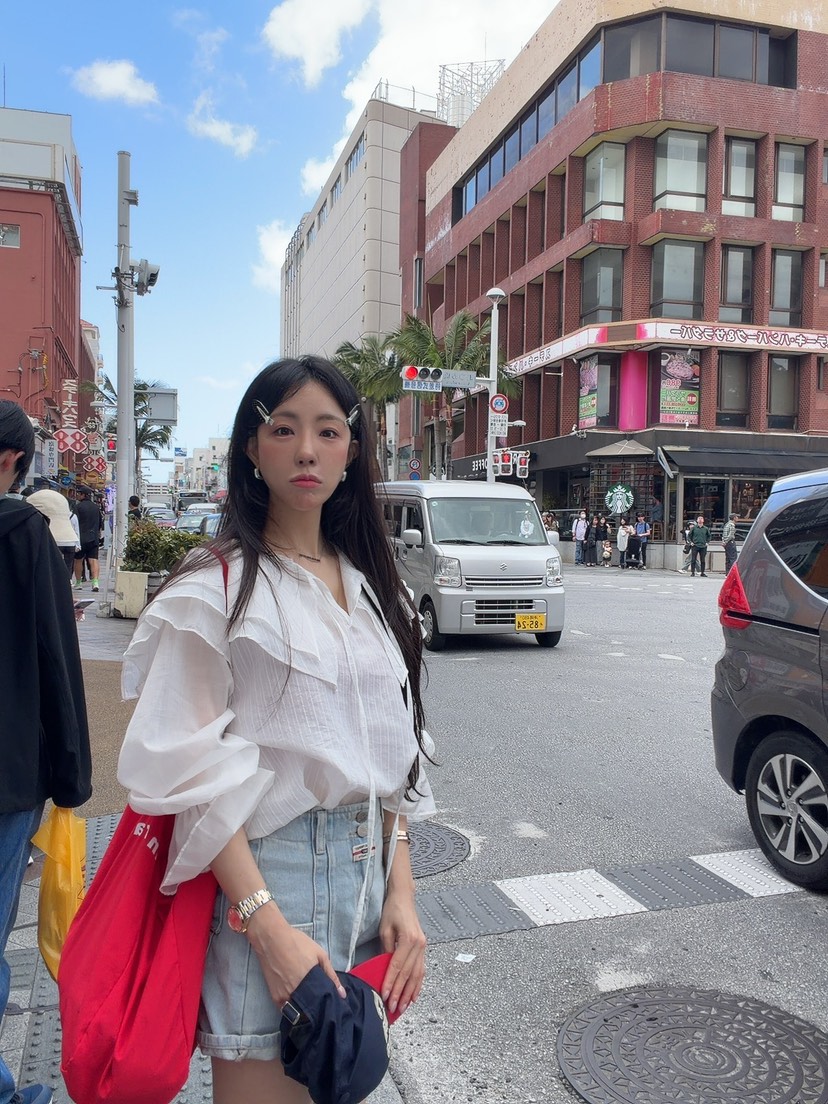 PALETTE-Q韓國直郵女士新款推薦26春夏休閑襯衫蕾絲衫蕾絲PALETTE-Q襯衫/蕾絲衫