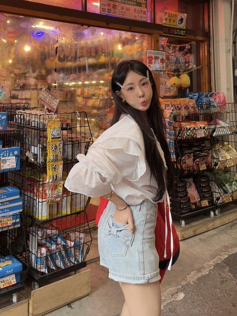 PALETTE-Q韓國直郵女士新款推薦26春夏休閑襯衫蕾絲衫蕾絲PALETTE-Q襯衫/蕾絲衫