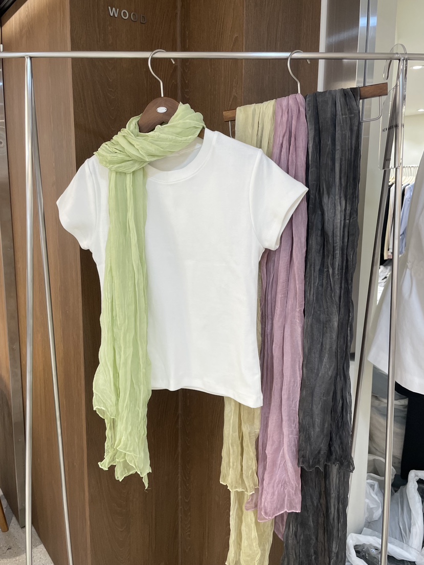 WOOD東大門實拍女士新品休閑人氣熱賣推薦圍巾披肩褶皺圍巾WOOD圍巾/披肩圖色4左四色