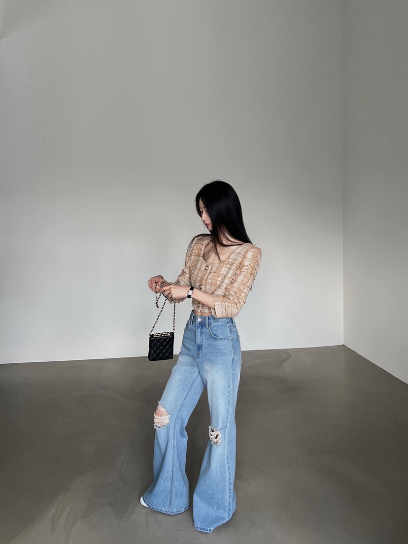 VERANDA東大門直郵女士新品26春夏推薦真品職業夾克粗花呢VERANDA夾克