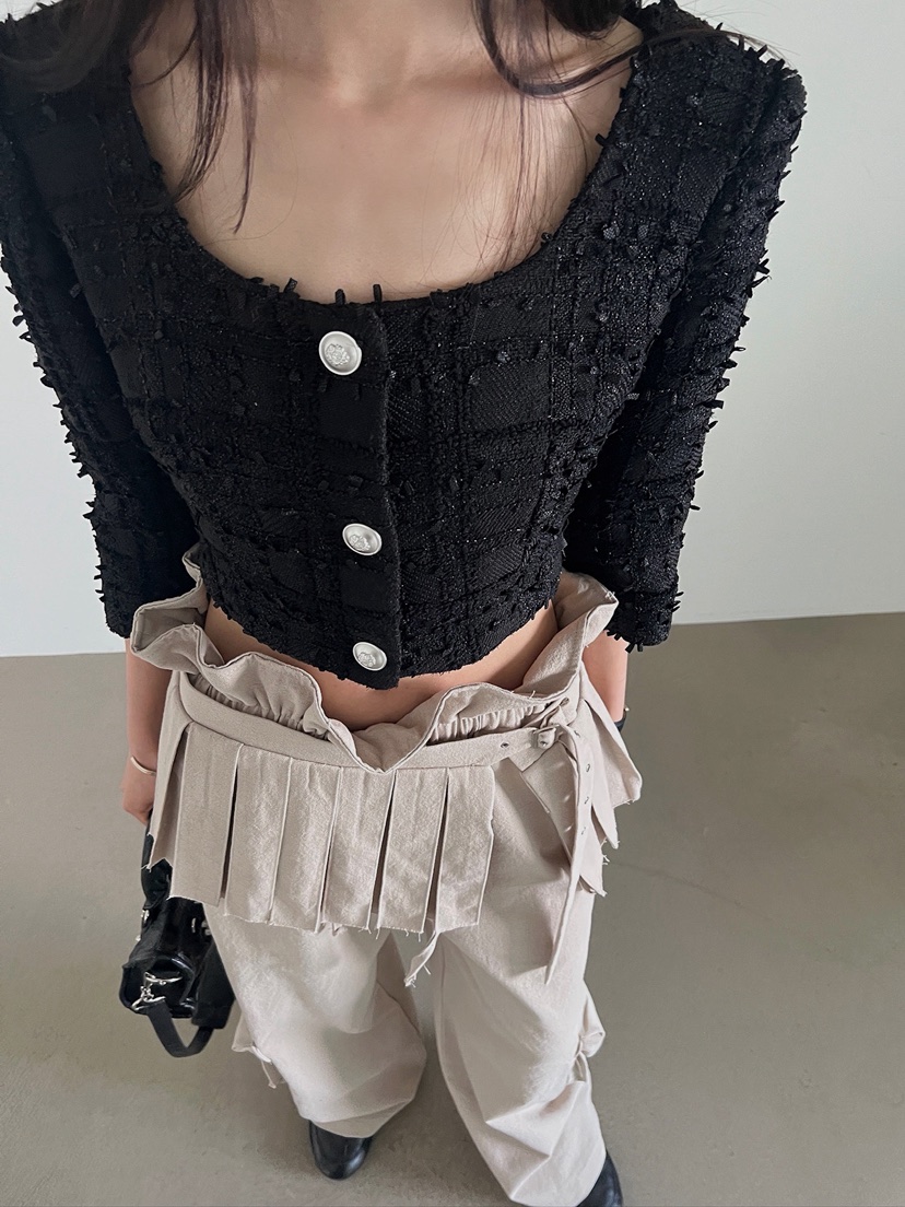 VERANDA東大門直郵女士新品26春夏推薦真品職業夾克粗花呢VERANDA夾克