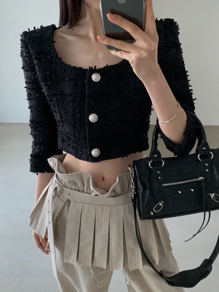 VERANDA東大門直郵女士新品26春夏推薦真品職業夾克粗花呢VERANDA夾克