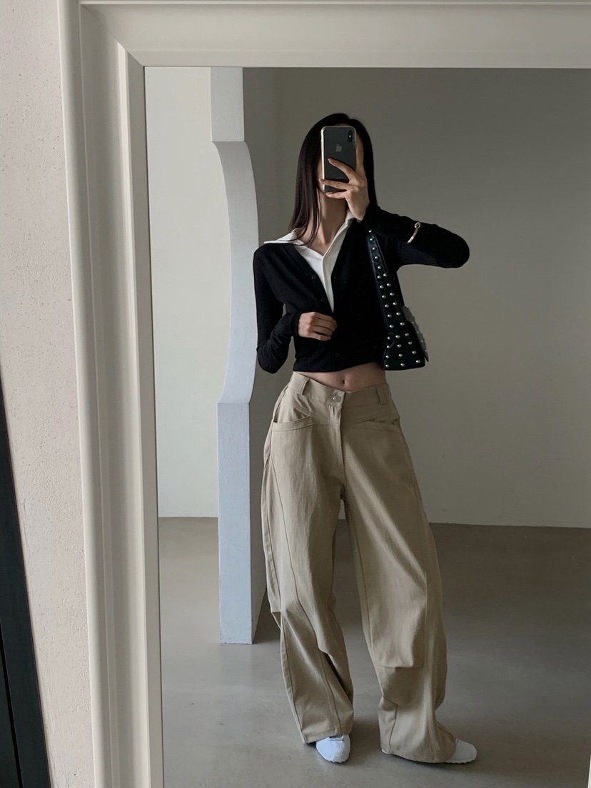 VERANDA東大門實拍女裝新品職業時尚推薦休閑長袖T恤假兩件VERANDA長袖T恤