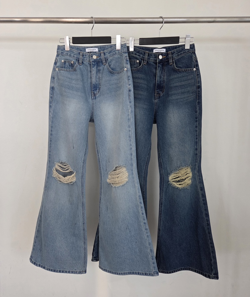 VERANDA韓國直郵女裝新款人氣職業時尚26春夏真品推薦牛仔褲VERANDA牛仔褲