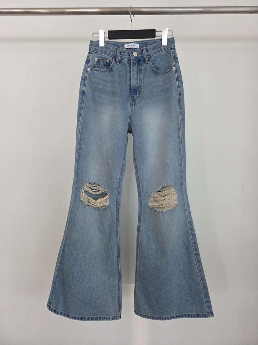 VERANDA韓國直郵女裝新款人氣職業時尚26春夏真品推薦牛仔褲VERANDA牛仔褲圖色1