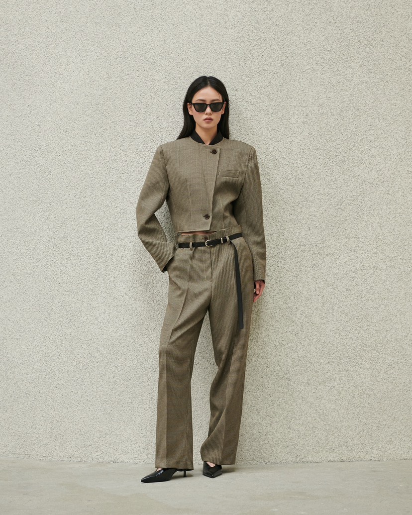 STAGE韓國代購女裝新款熱賣職業真品人氣休閑26春夏套裝含腰帶STAGE套裝