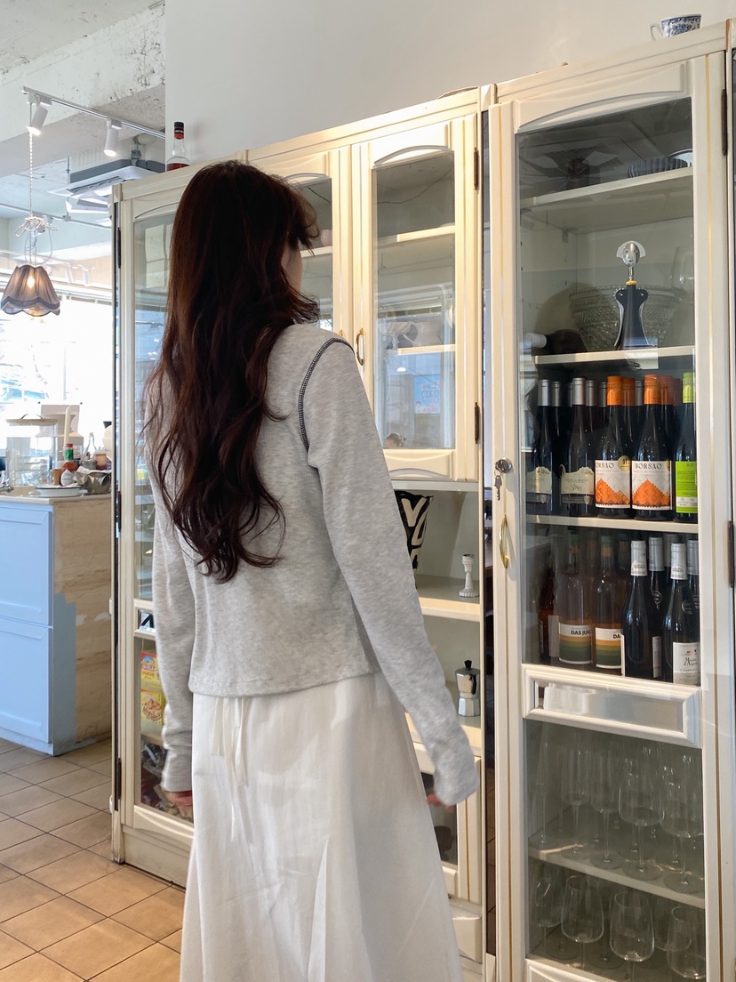 ERUME韓國代購女士新款休閑熱賣推薦人氣26春夏職業長袖T恤ERUME長袖T恤