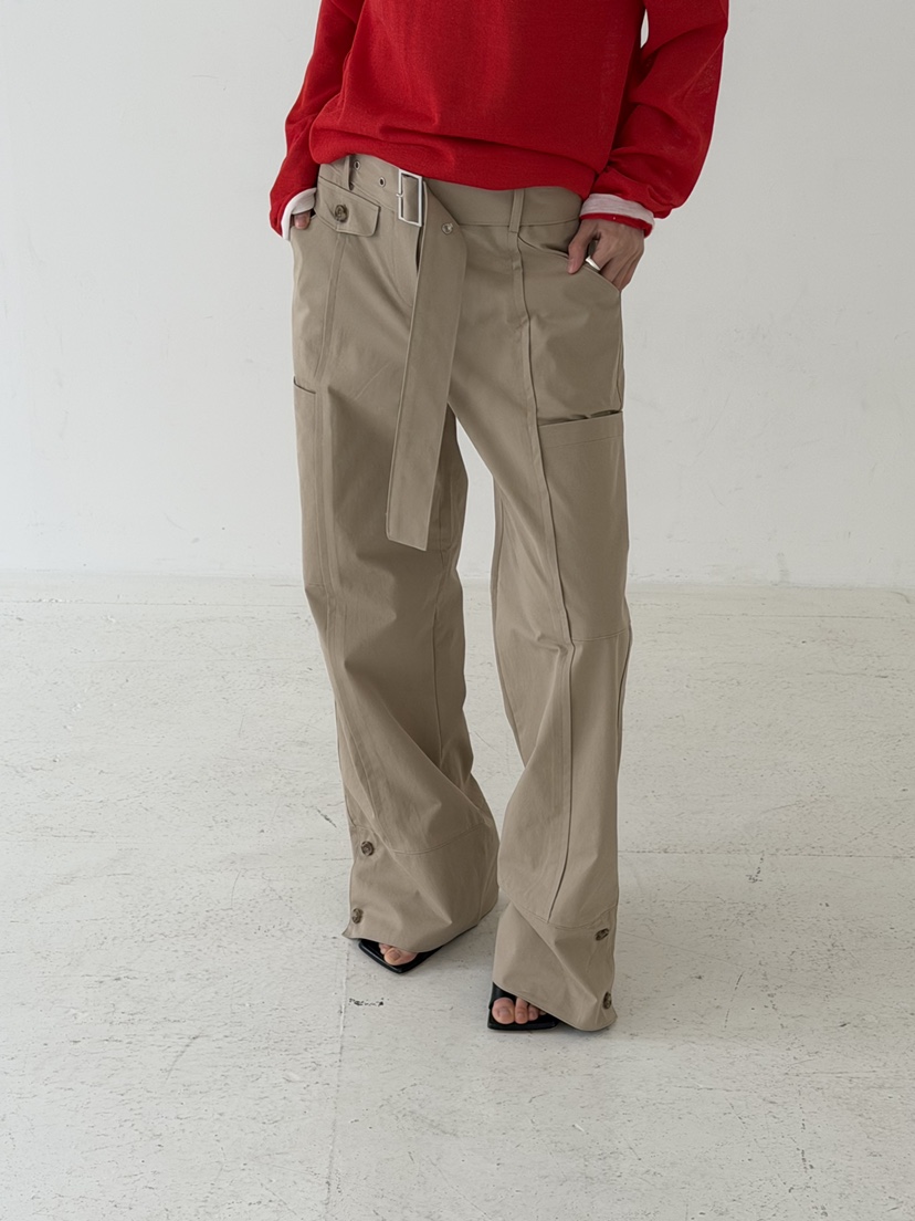 KARE/WEREPIECE韓國代購女士新款休閑時尚推薦休閑褲含腰帶KARE/WEREPIECE休閑褲