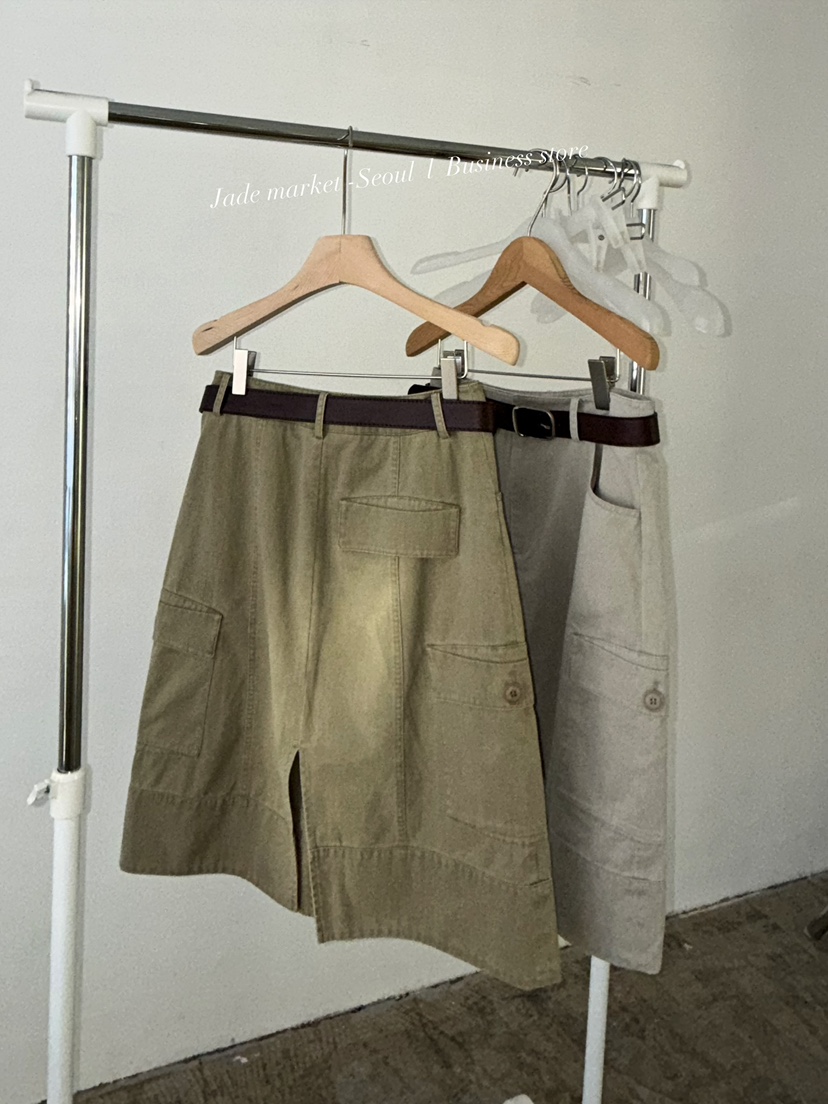 JADEMARKET韓國東大門直郵女裝新品26春夏半身裙中短裙不含腰帶JADE MARKET半身裙/中短裙