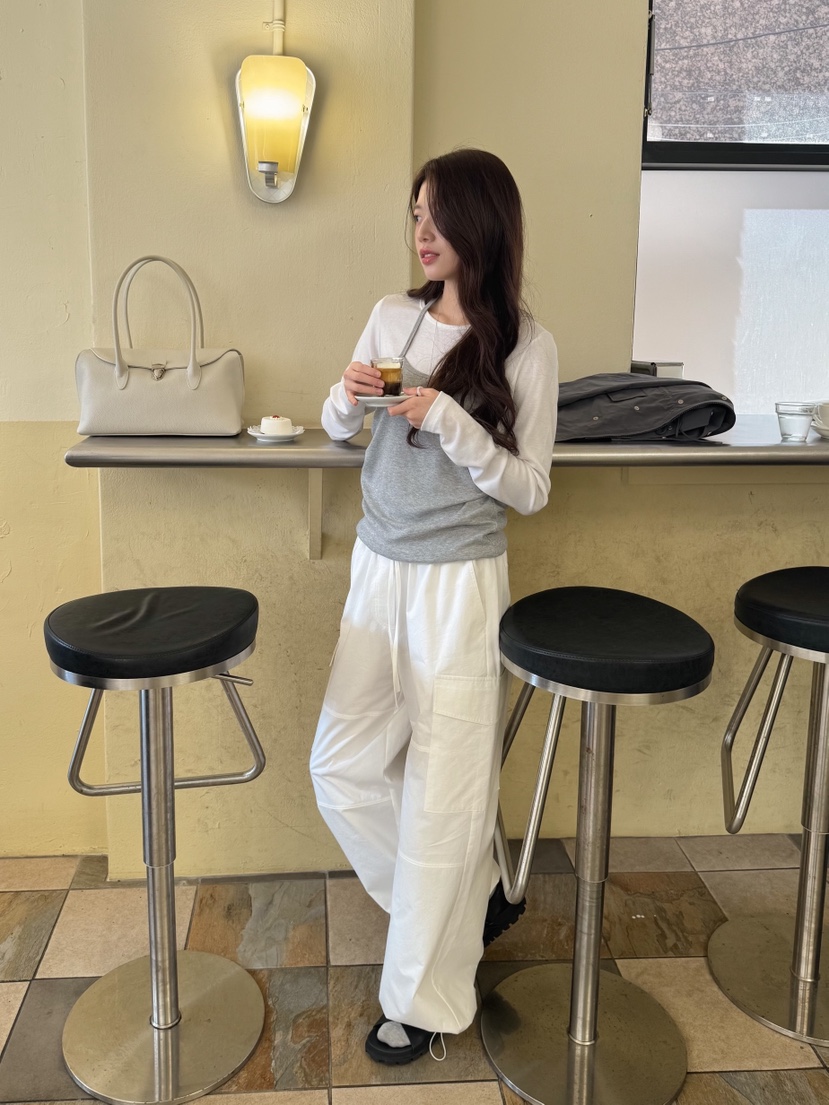 ERUME韓國代購女裝新款推薦職業26春夏熱賣休閑人氣長袖T恤ERUME長袖T恤