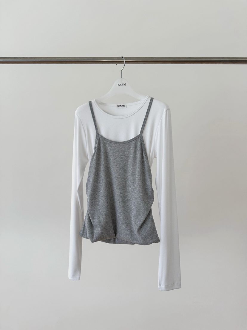 ERUME韓國代購女裝新款推薦職業26春夏熱賣休閑人氣長袖T恤ERUME長袖T恤圖色2