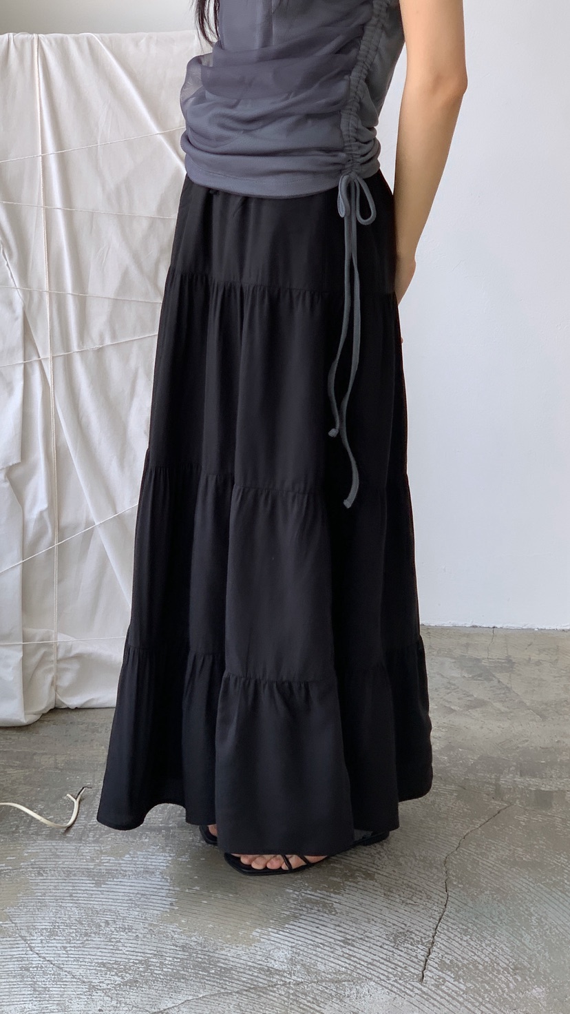 OVER RICH韓國直郵實拍女裝新品26春夏休閑人氣時尚長裙OVER RICH長裙