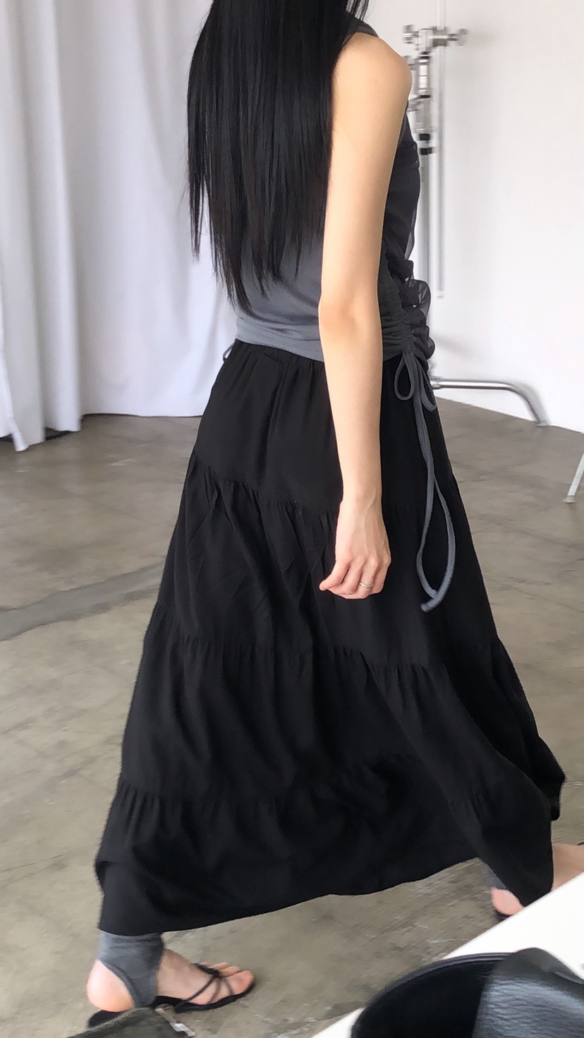 OVER RICH韓國直郵實拍女裝新品26春夏休閑人氣時尚長裙OVER RICH長裙