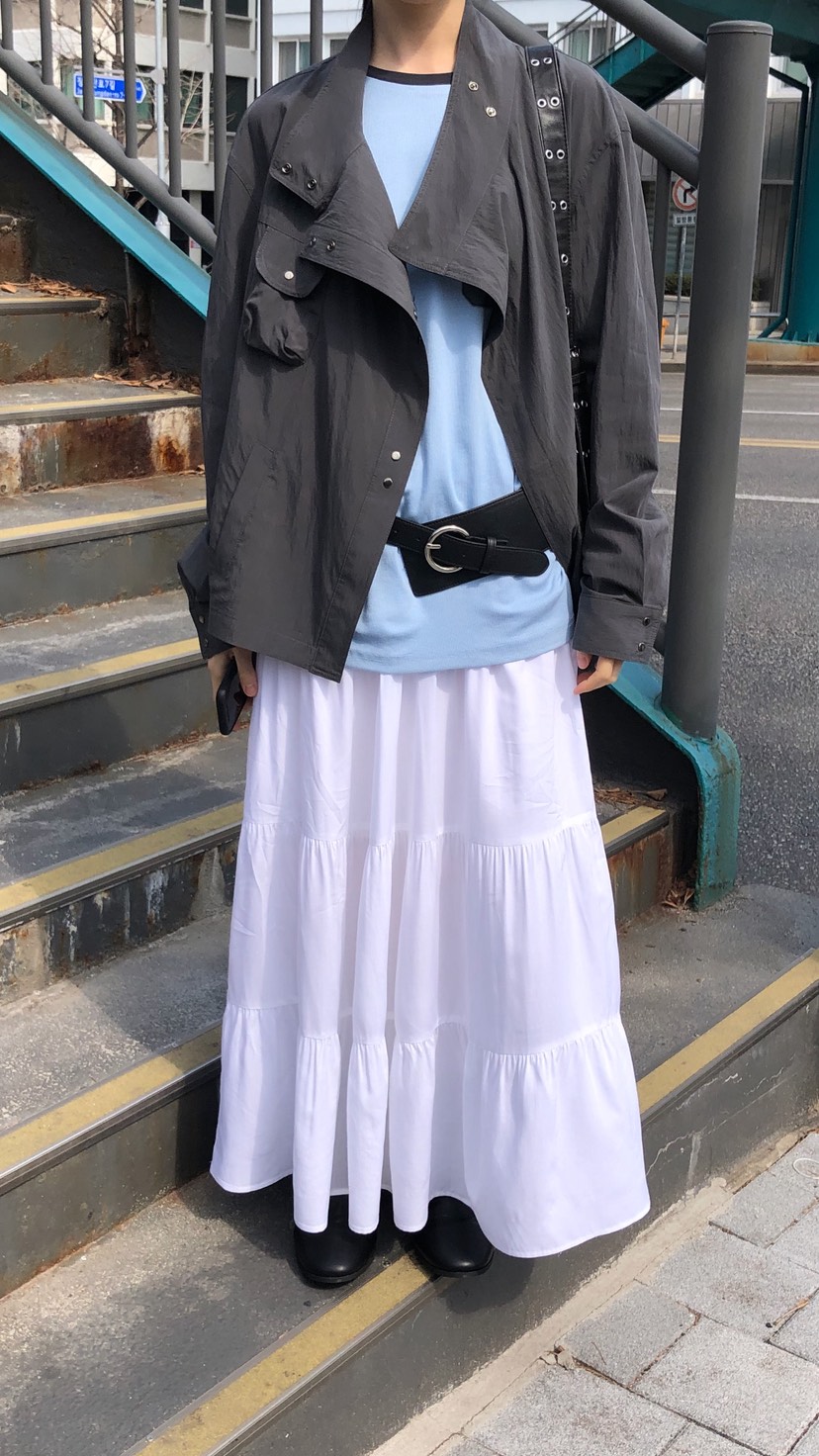 OVER RICH韓國直郵實拍女裝新品26春夏休閑人氣時尚長裙OVER RICH長裙