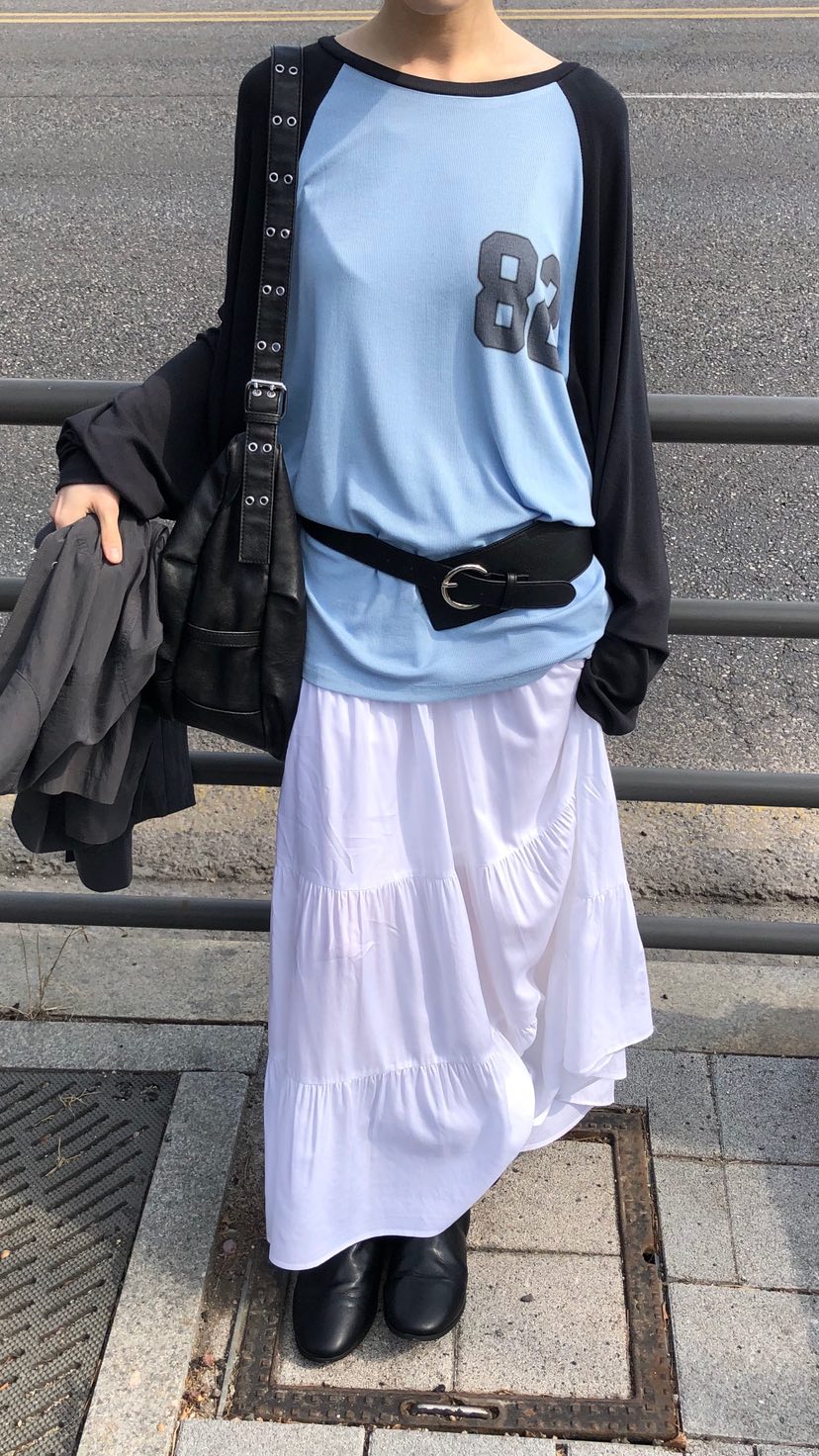 OVER RICH韓國直郵實拍女裝新品26春夏休閑人氣時尚長裙OVER RICH長裙