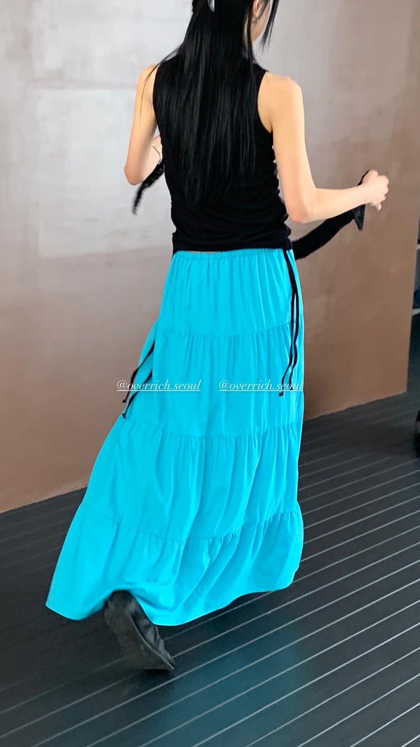 OVER RICH韓國直郵實拍女裝新品26春夏休閑人氣時尚長裙OVER RICH長裙