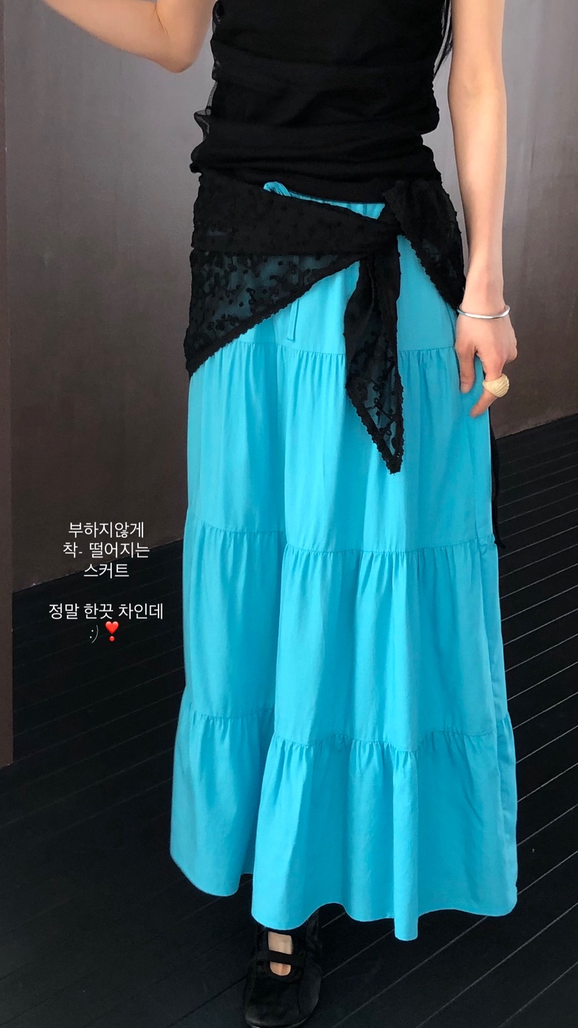 OVER RICH韓國直郵實拍女裝新品26春夏休閑人氣時尚長裙OVER RICH長裙