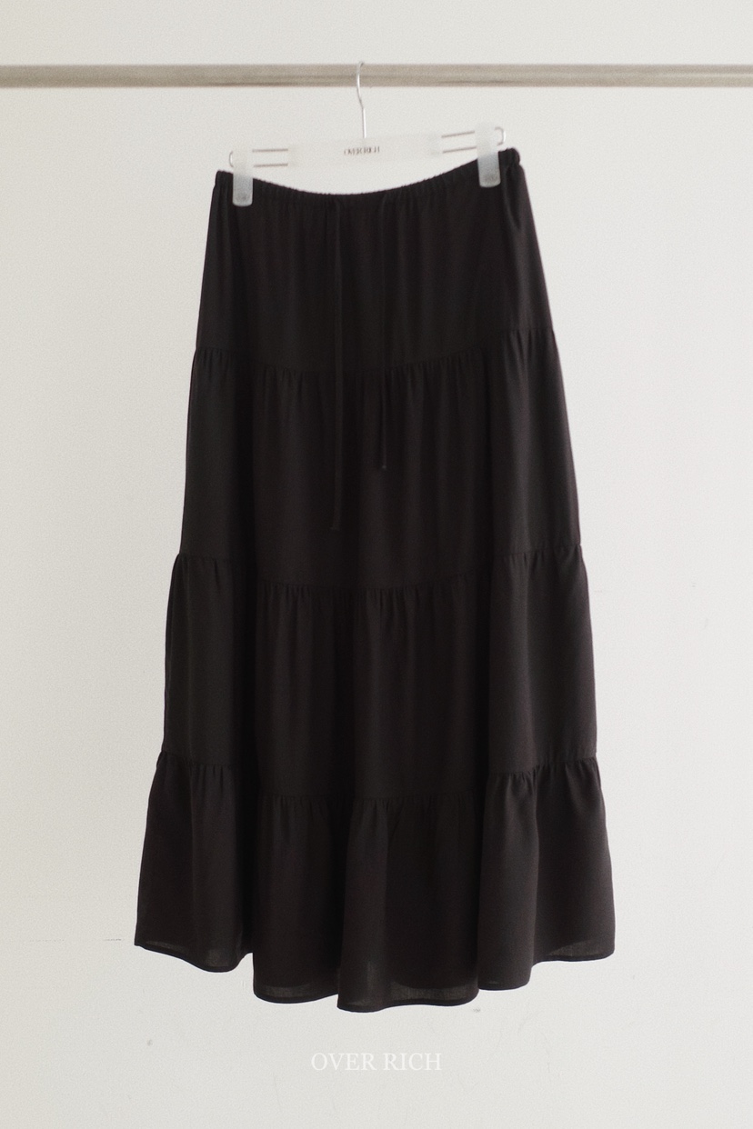 OVER RICH韓國直郵實拍女裝新品26春夏休閑人氣時尚長裙OVER RICH長裙圖色3