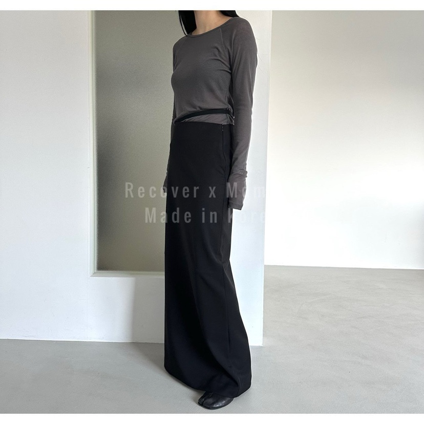 MOMENT韓國直郵實拍女士新款推薦休閑人氣熱賣職業26春夏長裙MOMENT/RECOVER長裙