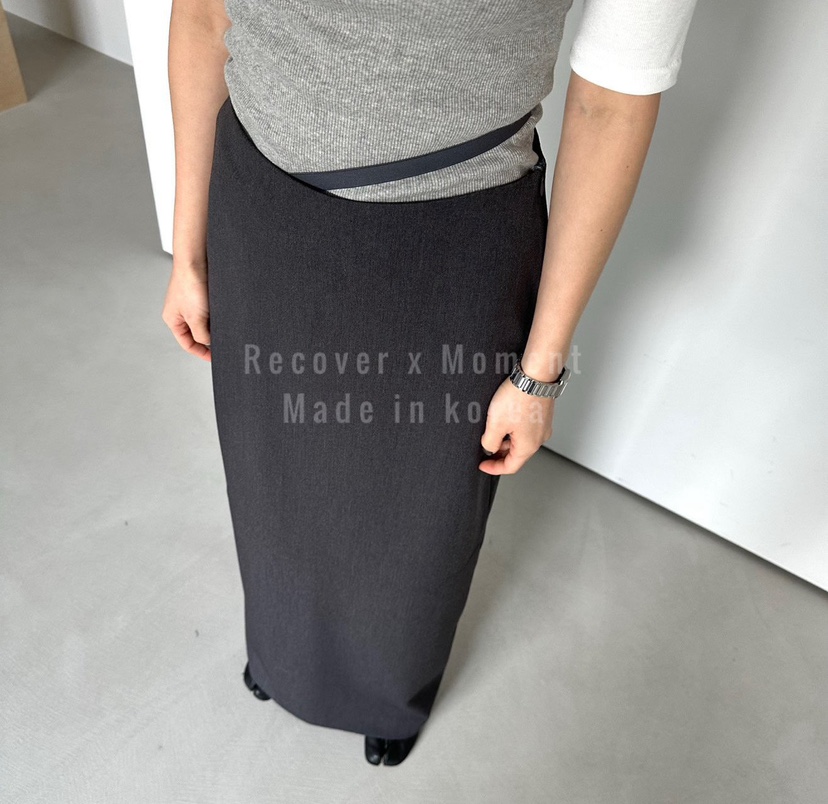 MOMENT韓國直郵實拍女士新款推薦休閑人氣熱賣職業26春夏長裙MOMENT/RECOVER長裙