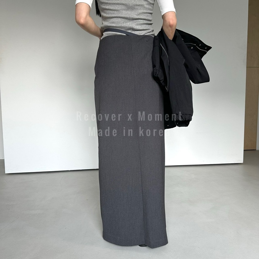 MOMENT韓國直郵實拍女士新款推薦休閑人氣熱賣職業26春夏長裙MOMENT/RECOVER長裙