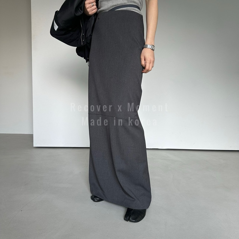 MOMENT韓國直郵實拍女士新款推薦休閑人氣熱賣職業26春夏長裙MOMENT/RECOVER長裙圖色1