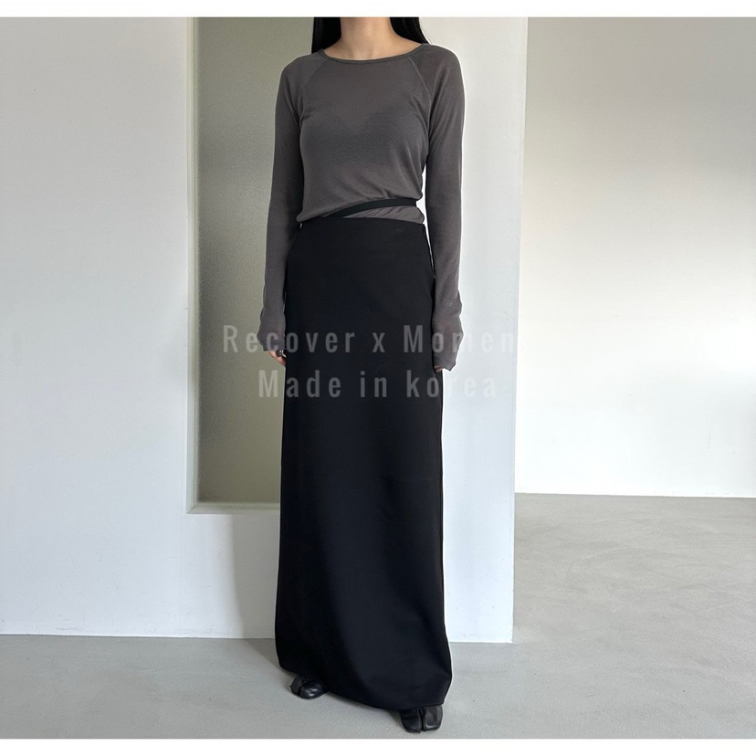 MOMENT韓國直郵實拍女士新款推薦休閑人氣熱賣職業26春夏長裙MOMENT/RECOVER長裙圖色2