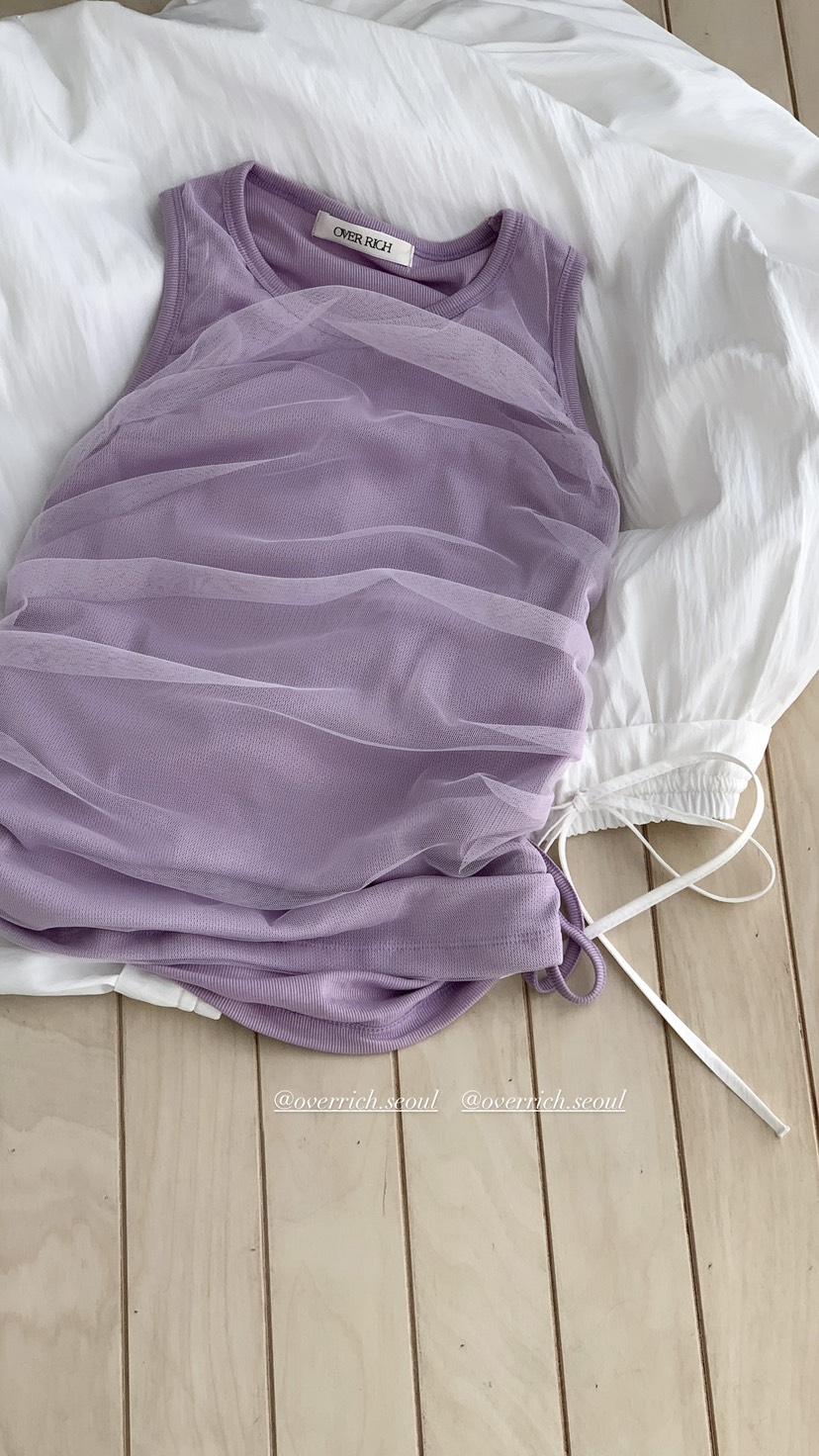OVER RICH韓國直郵實拍女裝新款推薦熱賣時尚職業吊帶背心OVER RICH吊帶/背心