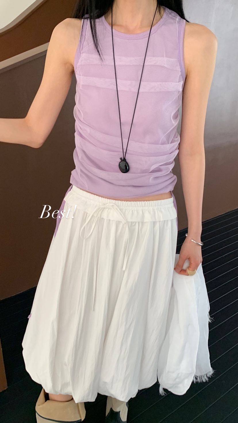 OVER RICH韓國直郵實拍女裝新款推薦熱賣時尚職業吊帶背心OVER RICH吊帶/背心