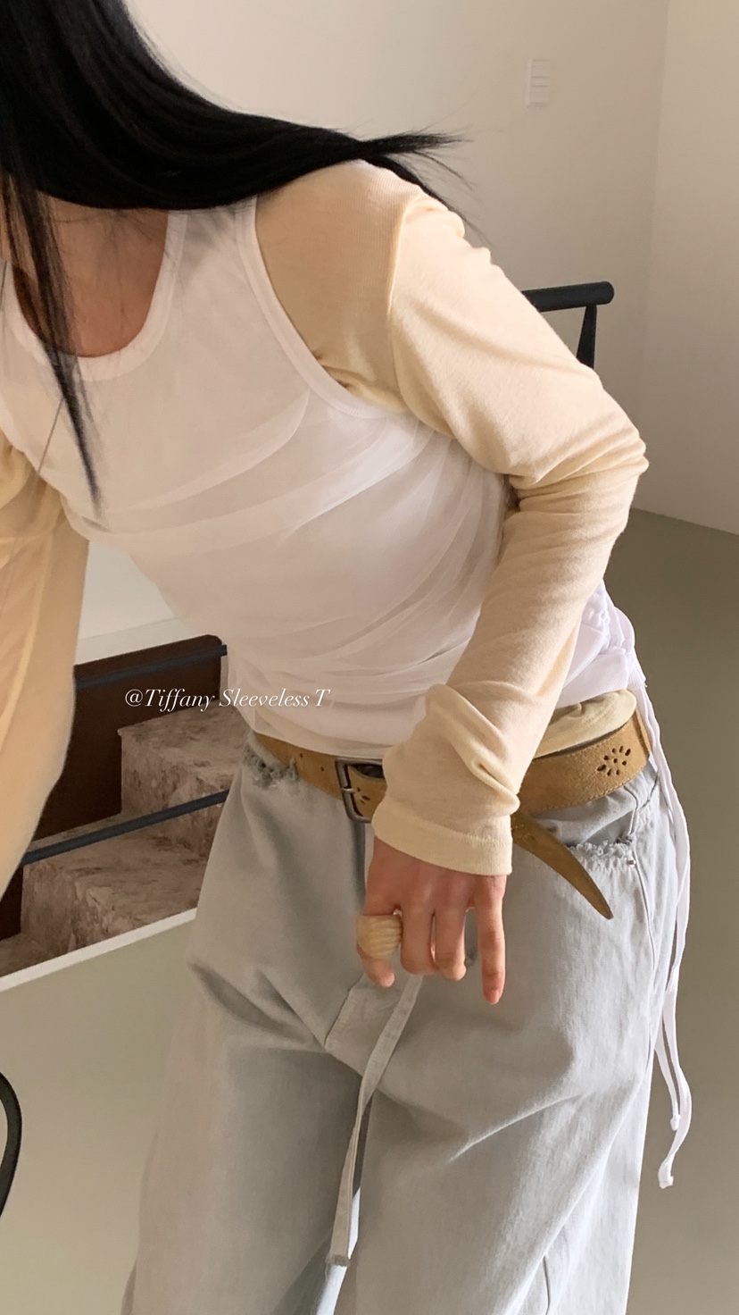 OVER RICH韓國直郵實拍女裝新款推薦熱賣時尚職業吊帶背心OVER RICH吊帶/背心