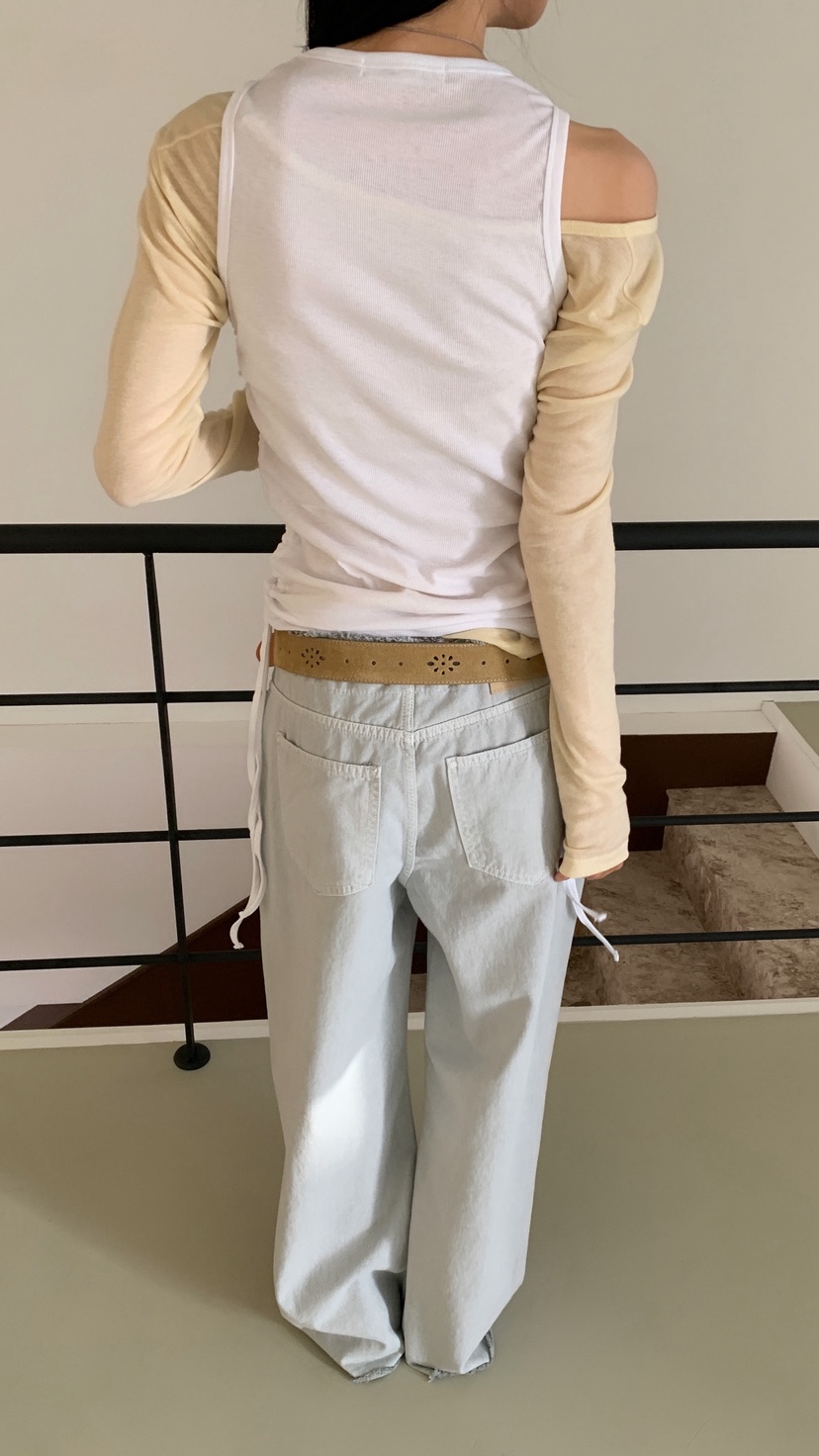 OVER RICH韓國直郵實拍女裝新款推薦熱賣時尚職業吊帶背心OVER RICH吊帶/背心