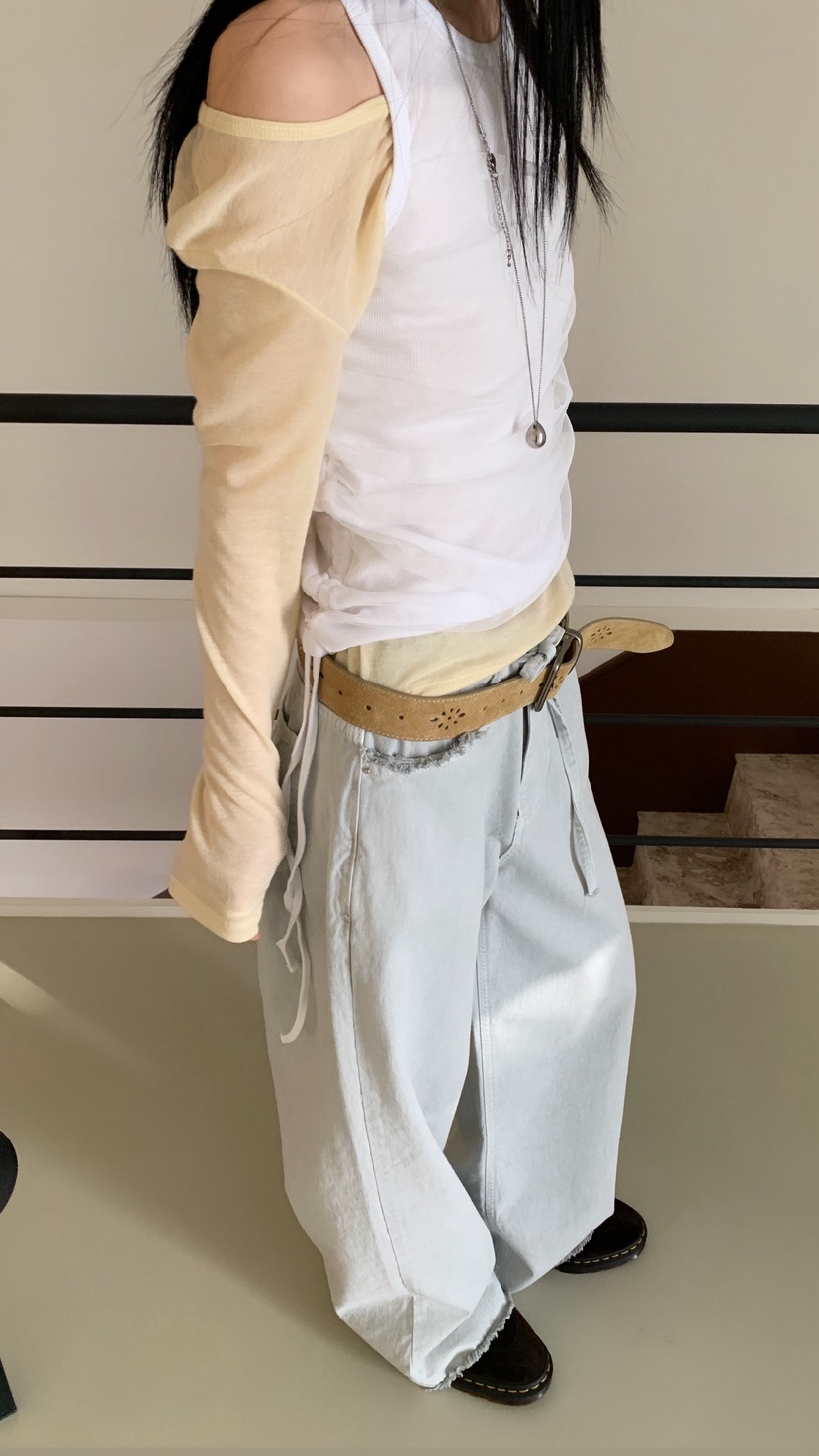 OVER RICH韓國直郵實拍女裝新款推薦熱賣時尚職業吊帶背心OVER RICH吊帶/背心