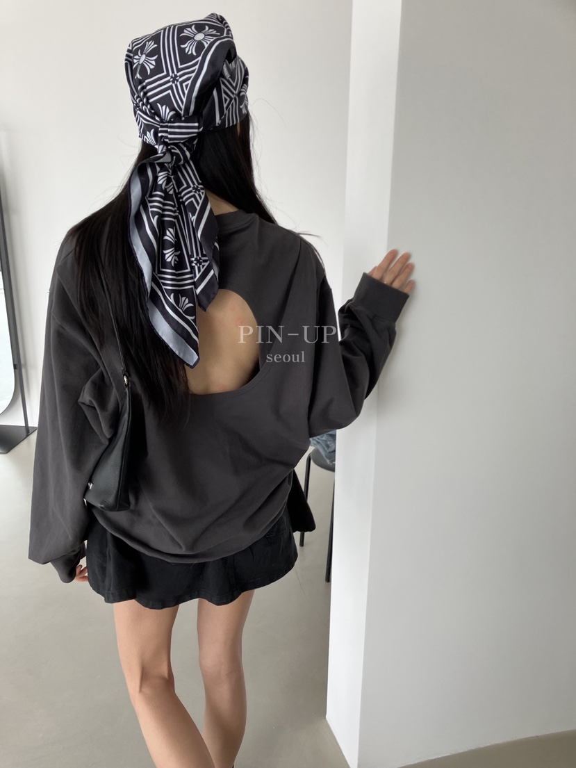 PIN-UP韓國直郵實拍女裝新款時尚人氣職業推薦熱賣休閑衛衣PIN-UP衛衣