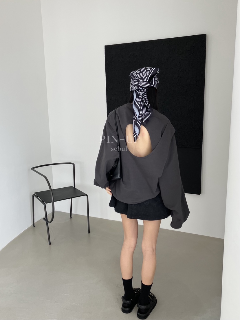 PIN-UP韓國直郵實拍女裝新款時尚人氣職業推薦熱賣休閑衛衣PIN-UP衛衣