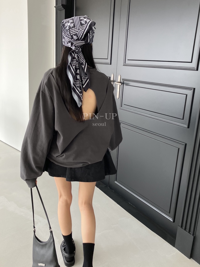 PIN-UP韓國直郵實拍女裝新款時尚人氣職業推薦熱賣休閑衛衣PIN-UP衛衣