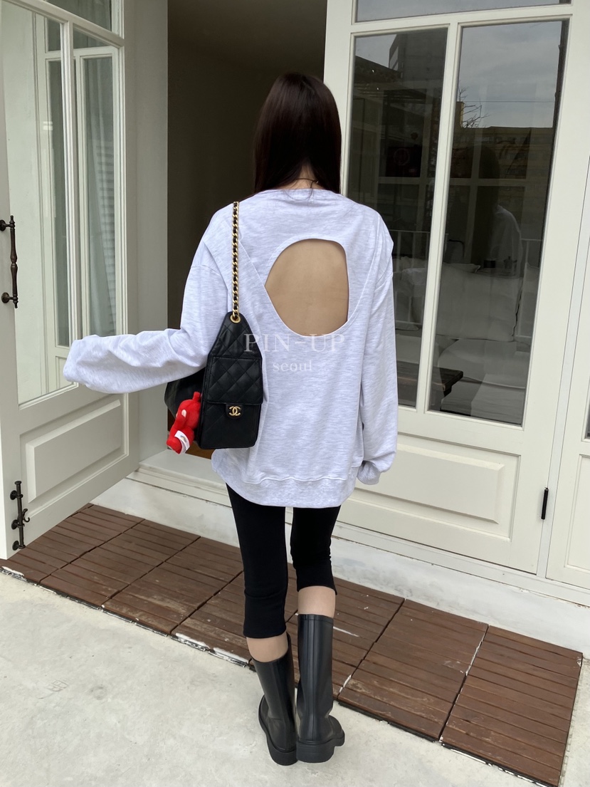 PIN-UP韓國直郵實拍女裝新款時尚人氣職業推薦熱賣休閑衛衣PIN-UP衛衣