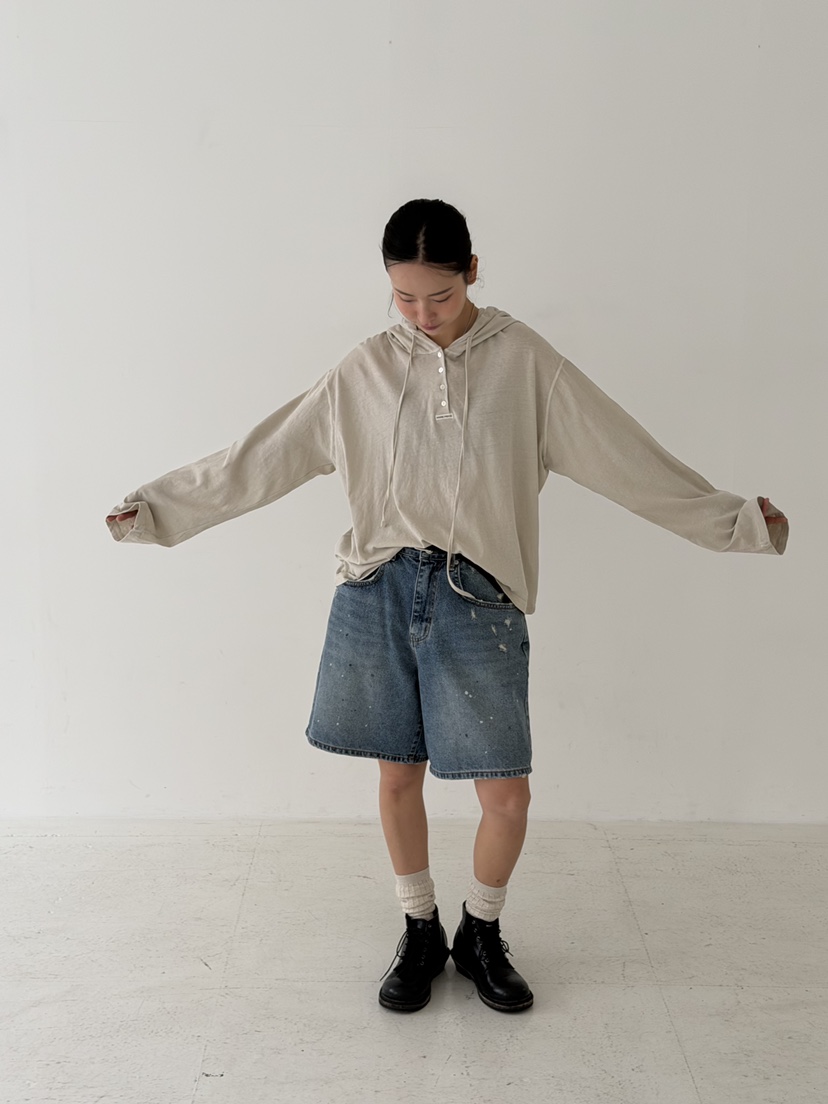 KARE/WEREPIECE韓國東大門直郵女士新款人氣長袖T恤紐扣KARE/WEREPIECE長袖T恤