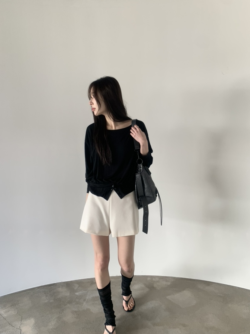 LE AVE韓國直郵實拍女士新品熱賣休閑人氣職業推薦時尚短褲LE AVE短褲