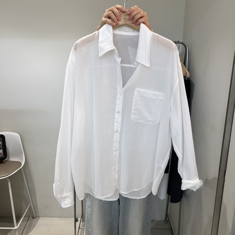 OUTRENE韓國東大門代購女士新品時尚休閑26春夏襯衫蕾絲衫OUTRENE襯衫/蕾絲衫圖色1