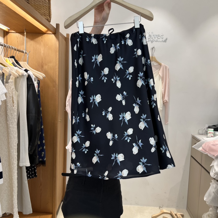 VELVET UNDERGROUND韓國直郵實拍女裝新款職業半身裙中短裙VELVET UNDERGROUND半身裙/中短裙