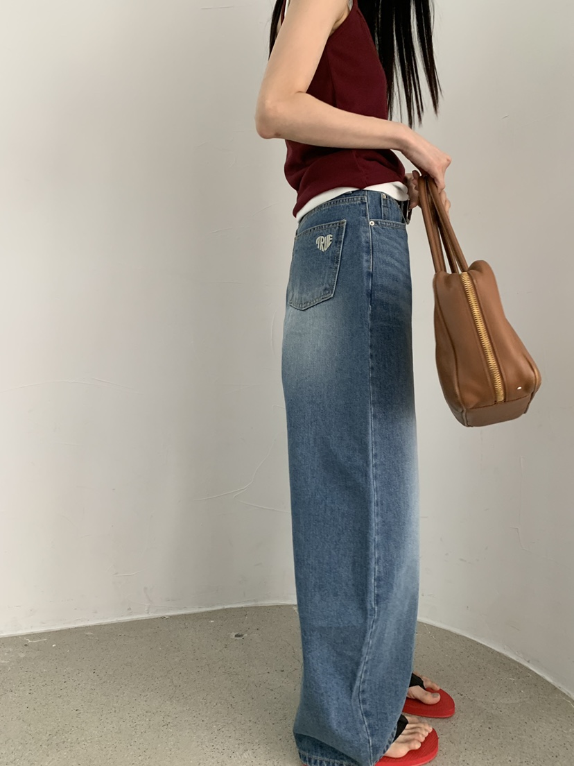 TRUE韓國東大門直郵女士新品熱賣職業26春夏推薦人氣牛仔褲TRUE牛仔褲