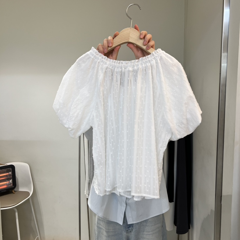 OUTRENE韓國東大門代購女士新品時尚休閑人氣推薦襯衫蕾絲衫OUTRENE襯衫/蕾絲衫