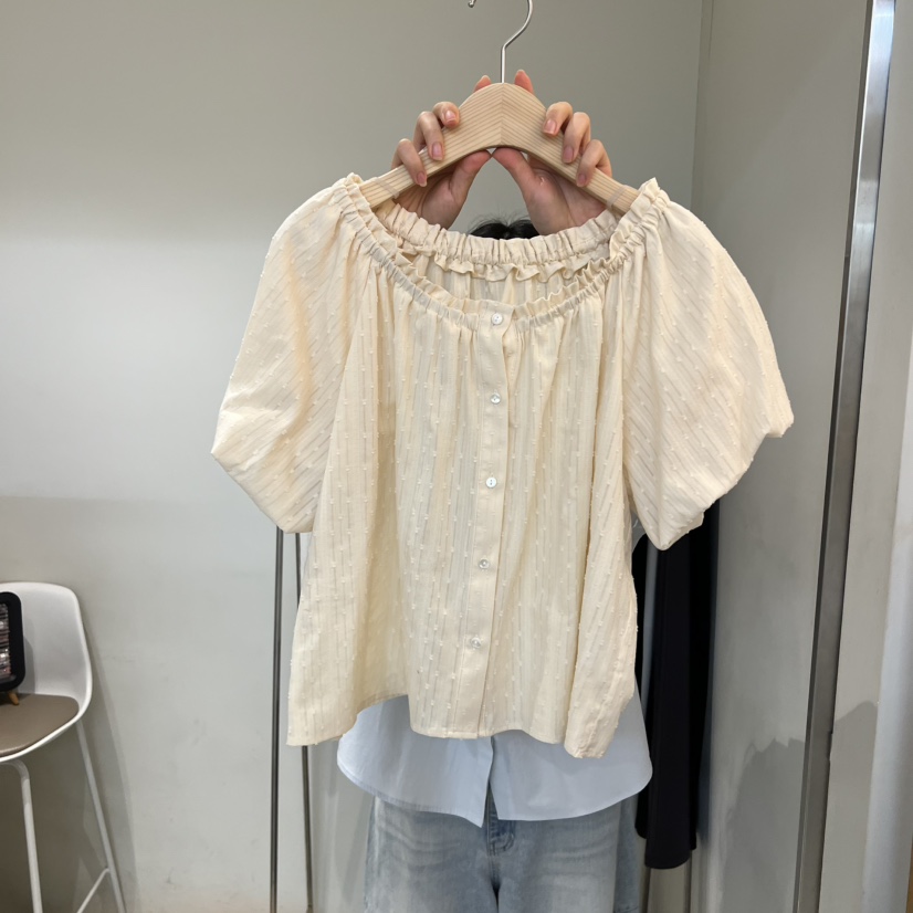 OUTRENE韓國東大門代購女士新品時尚休閑人氣推薦襯衫蕾絲衫OUTRENE襯衫/蕾絲衫圖色2