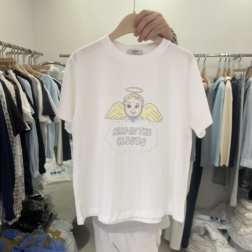 LELEN韓國東大門代購女士新款職業推薦熱賣26春夏時尚T恤LELENT恤圖色1