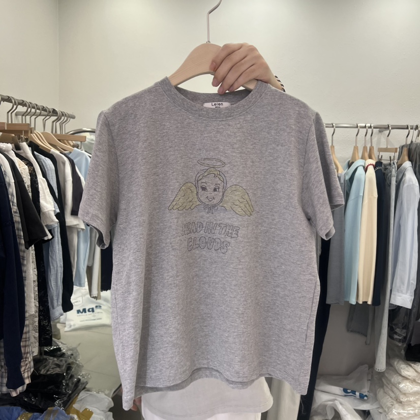 LELEN韓國東大門代購女士新款職業推薦熱賣26春夏時尚T恤LELENT恤圖色3