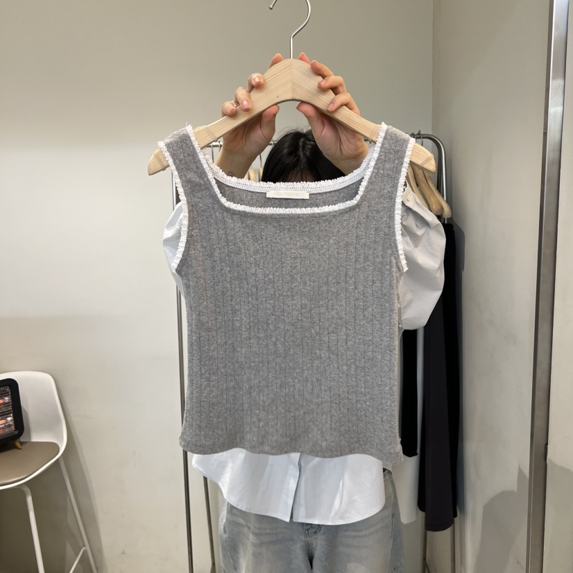 OUTRENE韓國東大門直郵女士新款時尚休閑熱賣推薦吊帶背心OUTRENE吊帶/背心圖色2