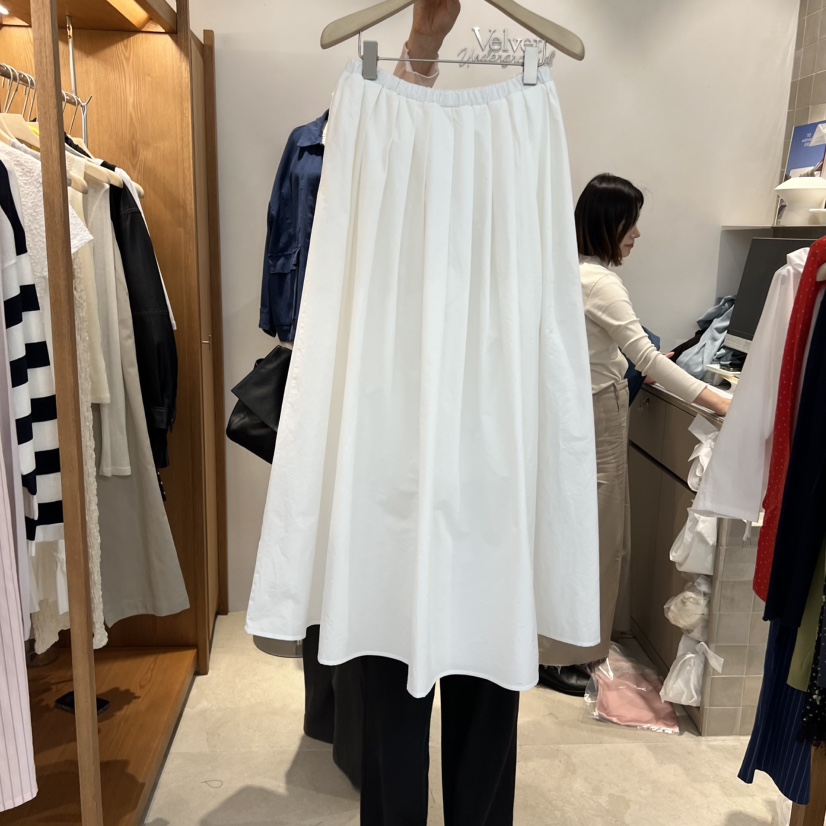 VELVET UNDERGROUND韓國直郵實拍女裝新款職業半身裙中短裙棉VELVET UNDERGROUND半身裙/中短裙圖色1